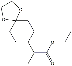 Ethyl 2-(1,4-Dioxaspiro[4.5]decan-8-yl)propanoate Struktur