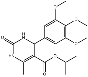 isopropyl 6-methyl-2-oxo-4-(3,4,5-trimethoxyphenyl)-1,2,3,4-tetrahydro-5-pyrimidinecarboxylate Structure