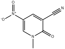 1-Methyl-5-nitro-2-oxo-1,2-dihydro-pyridine-3-carbonitrile,31309-37-2,结构式