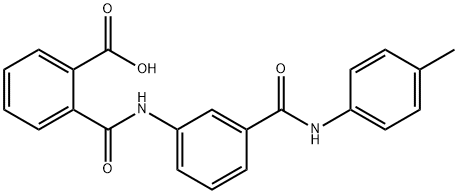 2-((3-(p-tolylcarbamoyl)phenyl)carbamoyl)benzoic acid,313231-87-7,结构式