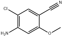 4-氨基-5-氯-2-甲氧基苯甲腈, 31380-91-3, 结构式
