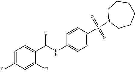 N-[4-(azepan-1-ylsulfonyl)phenyl]-2,4-dichlorobenzamide Struktur