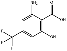 2-Amino-6-hydroxy-4-(trifluoromethyl)benzoic acid,315-15-1,结构式