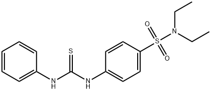 4-[(anilinocarbonothioyl)amino]-N,N-diethylbenzenesulfonamide 化学構造式