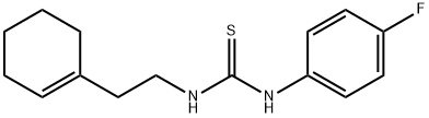 1-[2-(cyclohex-1-en-1-yl)ethyl]-3-(4-fluorophenyl)thiourea,315671-38-6,结构式