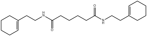 N,N'-bis[2-(cyclohex-1-en-1-yl)ethyl]hexanediamide 结构式