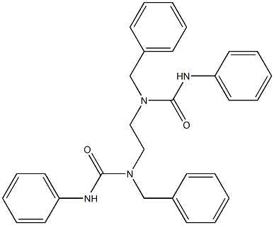 1,1'-ethane-1,2-diylbis(1-benzyl-3-phenylurea) Structure