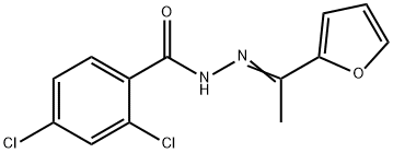 2,4-dichloro-N'-[1-(2-furyl)ethylidene]benzohydrazide Structure