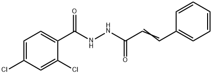 2,4-dichloro-N'-cinnamoylbenzohydrazide Struktur