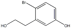 2-bromo-5-hydroxybenzeneethanol,319473-28-4,结构式