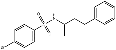 4-bromo-N-(4-phenylbutan-2-yl)benzenesulfonamide Struktur