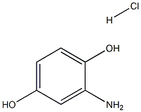 2-Aminobenzene-1,4-diol Hydrochloride Struktur