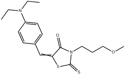 (5Z)-5-[4-(diethylamino)benzylidene]-3-(3-methoxypropyl)-2-thioxo-1,3-thiazolidin-4-one|