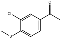 1-(3-Chloro-4-(methylthio)phenyl)ethanone Structure