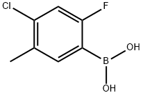 4-Chloro-2-fluoro-5-methylphenylboronic acid Structure