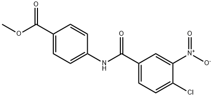 methyl 4-{[(4-chloro-3-nitrophenyl)carbonyl]amino}benzoate,326901-63-7,结构式