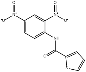 N-(2,4-dinitrophenyl)thiophene-2-carboxamide 化学構造式