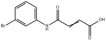 3-(3-bromphenylcarbamoyi)-acrylicacid Struktur