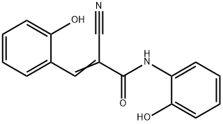 (2E)-2-cyano-N,3-bis(2-hydroxyphenyl)prop-2-enamide 结构式