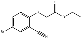 2-(4-溴-2-氰基苯氧基)乙酸乙酯 结构式