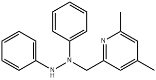 2-((1,2-Diphenylhydrazinyl)methyl)-4,6-dimethylpyridine Struktur