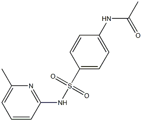 N-{4-[(6-methylpyridin-2-yl)sulfamoyl]phenyl}acetamide Structure