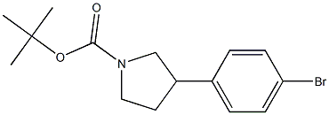 tert-butyl 3-(4-bromophenyl)pyrrolidine-1-carboxylate Structure