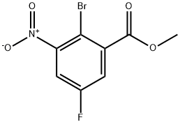 2-溴-5-氟-3-硝基苯甲酸甲酯,328547-12-2,结构式