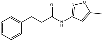 N-(5-methyl-1,2-oxazol-3-yl)-3-phenylpropanamide 结构式