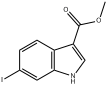 methyl 6-iodo-1H-indole-3-carboxylate 化学構造式