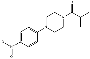 2-methyl-1-[4-(4-nitrophenyl)piperazin-1-yl]propan-1-one Struktur