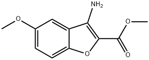 methyl 3-amino-5-methoxybenzofuran-2-carboxylate Struktur