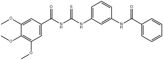 N-[[[3-[(Benzoyl)amino]phenyl]amino](thioxo)methyl]-3,4,5-trimethoxybenzamide