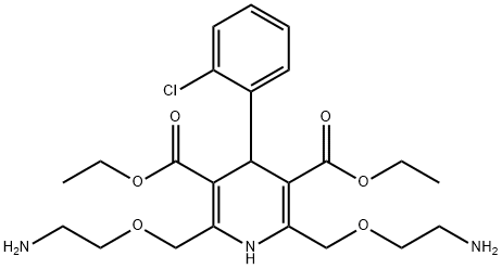 diethyl 2,6-bis((2-aminoethoxy)methyl)-4-(2-chlorophenyl)-1,4-dihydropyridine-3,5-dicarboxylate Structure