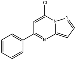 7-氯-5-苯基吡唑并[1,5-A]嘧啶 结构式