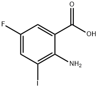 2-Amino-5-fluoro-3-iodo-benzoic acid Structure