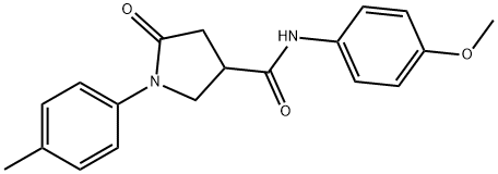 N-(4-methoxyphenyl)-1-(4-methylphenyl)-5-oxopyrrolidine-3-carboxamide|