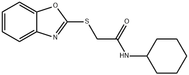 2-(1,3-benzoxazol-2-ylsulfanyl)-N-cyclohexylacetamide Structure