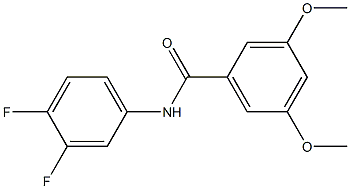N-(3,4-difluorophenyl)-3,5-dimethoxybenzamide Struktur