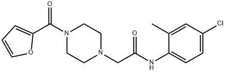 N-(4-chloro-2-methylphenyl)-2-[4-(furan-2-ylcarbonyl)piperazin-1-yl]acetamide|