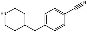 Benzonitrile, 4-(4-piperidinylmethyl)- 化学構造式