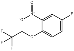 5-Fluoro-2-(2,2,2-trifluoroethoxy)nitrobenzene 化学構造式
