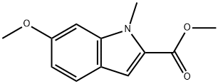 methyl 6-methoxy-1-methyl-1H-indole-2-carboxylate 化学構造式