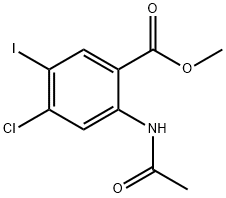 methyl 2-acetamido-4-chloro-5-iodobenzoate Structure