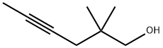 2,2-dimethylhex-4-yn-1-ol 化学構造式