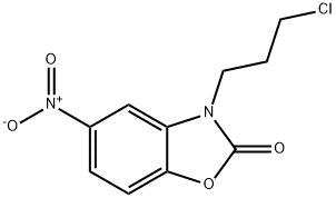 3-(3-Chloropropyl)-5-nitrobenzo[d]oxazol-2(3H)-one 化学構造式