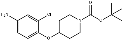 TERT-BUTYL 4-(4-AMINO-2-CHLOROPHENOXY)PIPERIDINE-1-CARBOXYLATE,337519-87-6,结构式