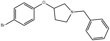 1-benzyl-3-(4-bromophenoxy)pyrrolidine 化学構造式