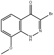 3-bromo-8-methoxycinnolin-4(1H)-one,33844-20-1,结构式