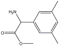 METHYL 2-AMINO-2-(3,5-DIMETHYLPHENYL)ACETATE,338731-77-4,结构式
